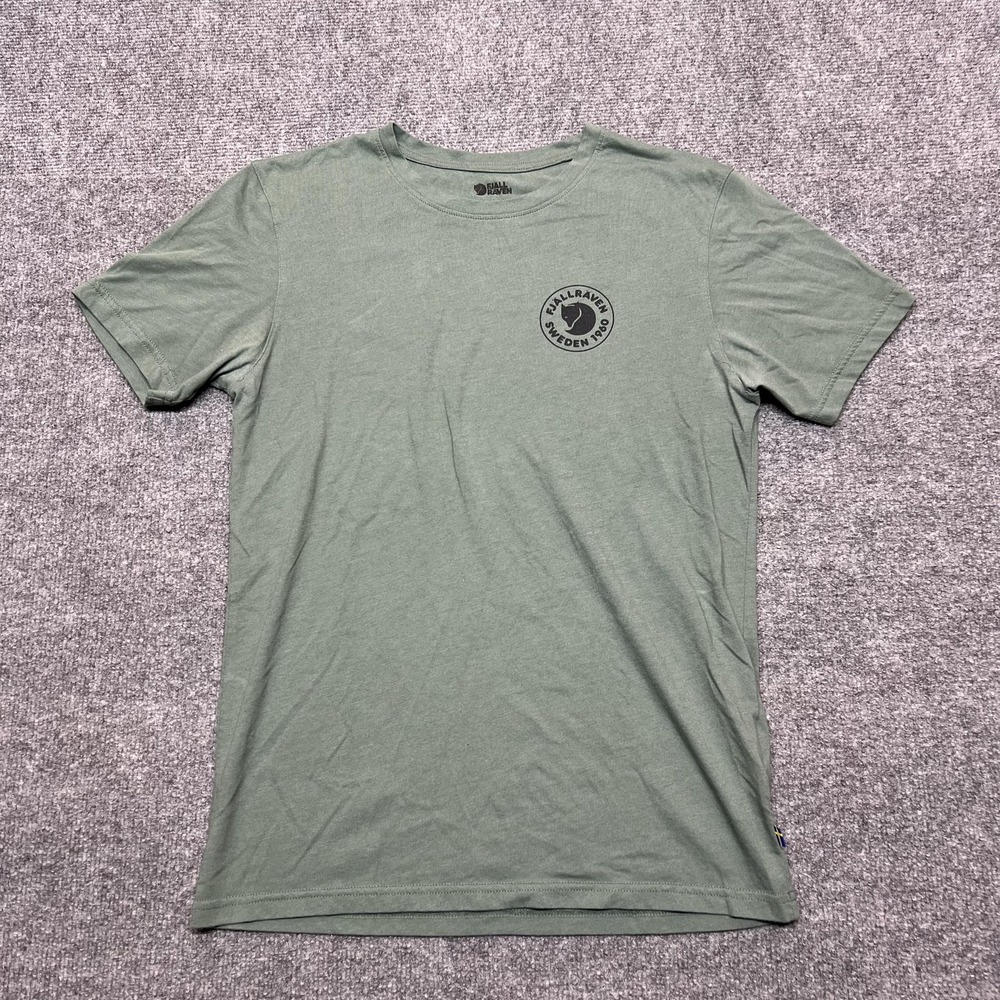 Fjallraven Shirt Mens Small Green 1960 Logo Graphic Hiking Outdoor Tee Top